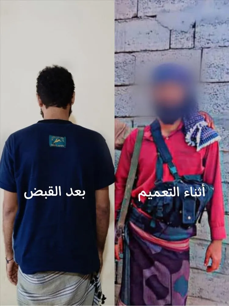 الأجهزة الأمنية تلقي القبض على قاتل شقيقه في أبين الأجهزة الأمنية تلقي القبض على قاتل شقيقه في أبين